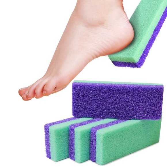 Foot Pumice Stone Callus Remover Scrubber 4 Pack - Picture 1 of 5